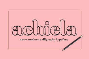 Achiela Family: Where Bold Character Meets Design Versatility