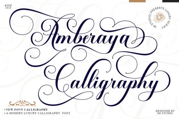 Amberaya Calligraphy: The Elegant Font for Timeless Designs