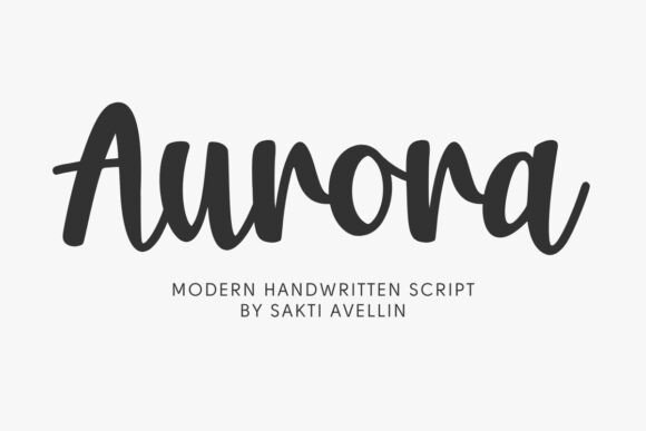 Aurora: The Handwritten Font That Feels Like a Warm Hug