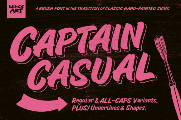 Captain Casual: The Brush Font with Street-Level Soul