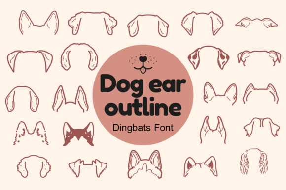 Dog Ear Outline: A Playful Typeface for Creative Brands