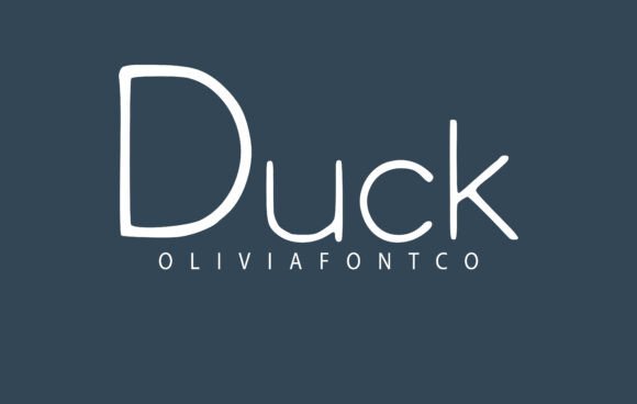 Duck: A Handwritten Font That Feels Like a Love Letter