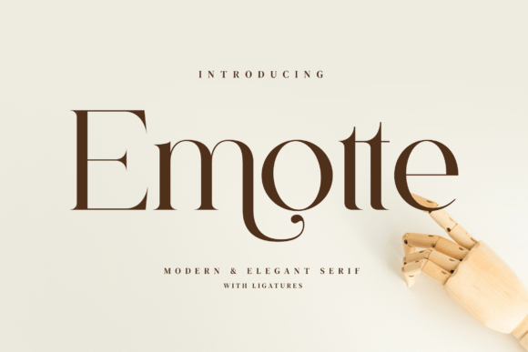 Emotte: A Stylish Serif for Modern Branding