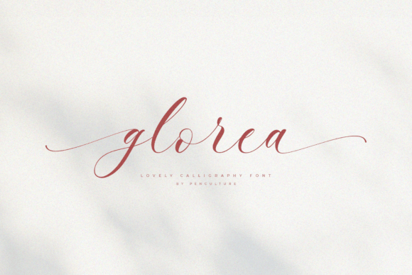 Glorea: The Calligraphy Font That Tells Your Brand's Story