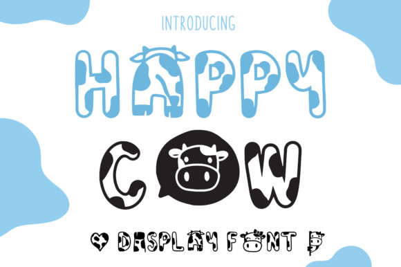 Happy Cow: The Playful Typeface for Lively Designs