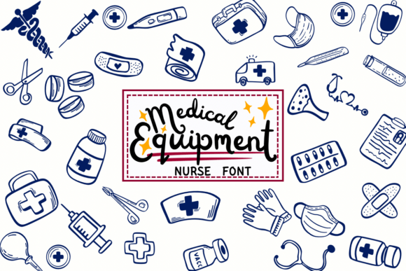 Medical Equipment Nurse: Friendly Icons for Healthcare Design