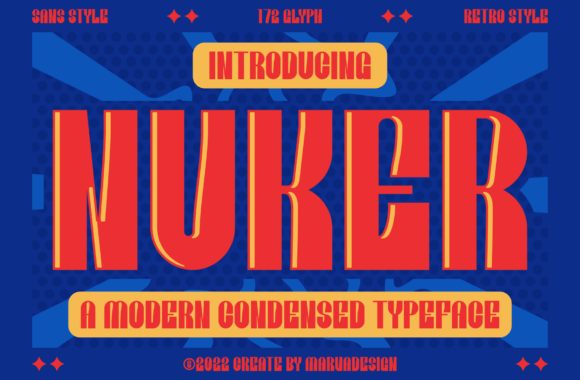 Nuker: A Modern Typeface for Bold Visual Statements