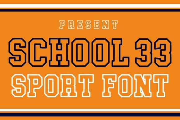 School 33: A Display Font for Bold Branding