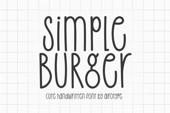 Simple Burger: The Handwritten Font for Friendly, Authentic Design