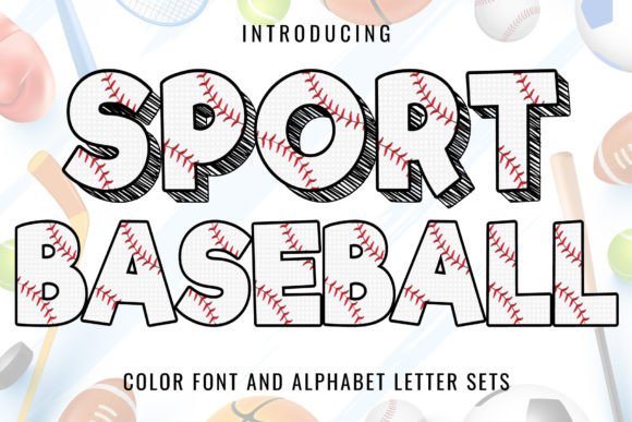 Sport Baseball: A Fun and Playful Color Font for Dynamic Designs