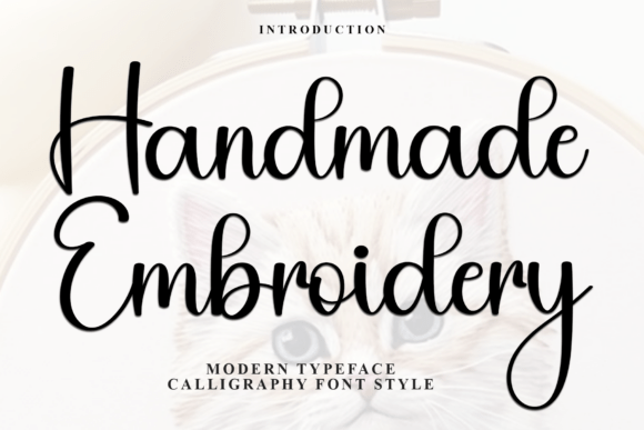 The Handmade Embroidery Font: Crafting Visual Warmth