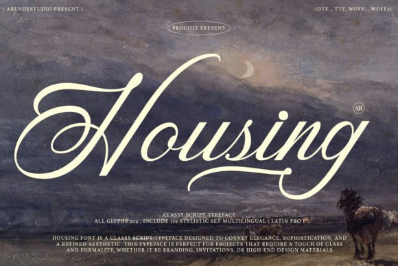 The Housing Typeface: A Blend of Sophistication and Timeless Design