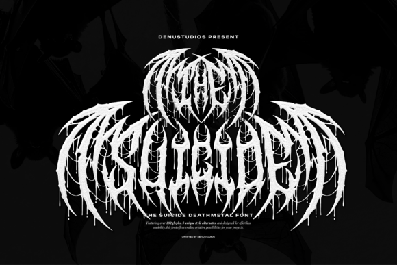 The Suicide: Unleashing Aggressive Energy with a Death Metal Font